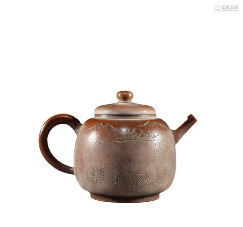 Purple clay pot in Qing Dynasty