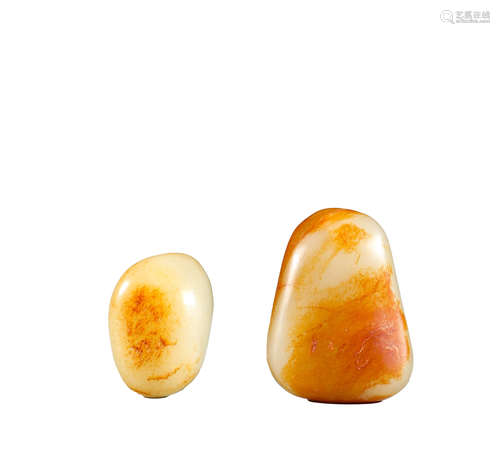 In the Qing Dynasty, Hetian jade seed raw stone