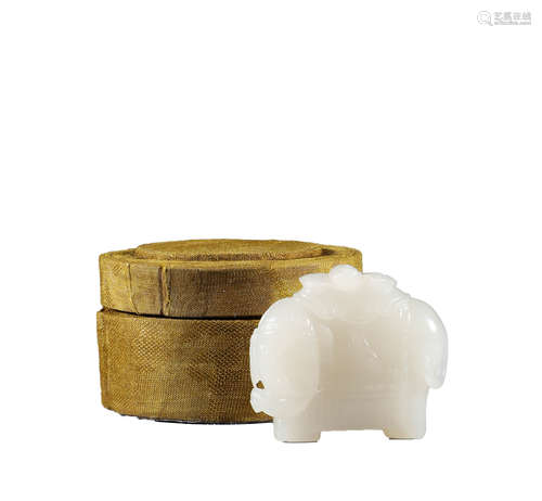 Hotan Jade Elephant in the Qing Dynasty