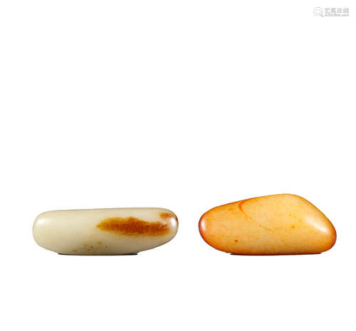 In the Qing Dynasty, Hetian jade seed raw stone