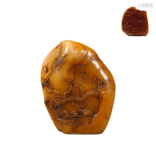 Tian Huangshi seal in Qing Dynasty