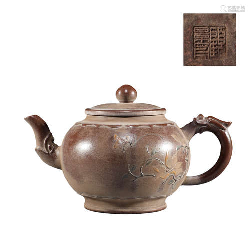 Purple clay pot in Qing Dynasty