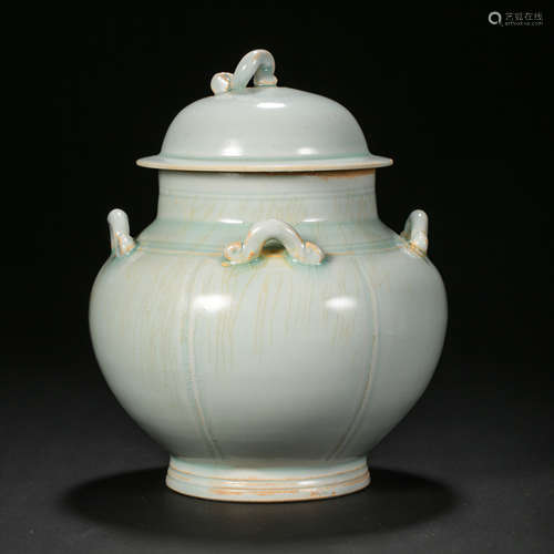 SOUTHERN SONG DYNASTY HUTIAN WARE CELADON-GLAZED JAR