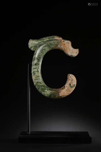 HETIAN JADE C-SHAPED DRAGON IN HONGSHAN CULTURE, CHINA