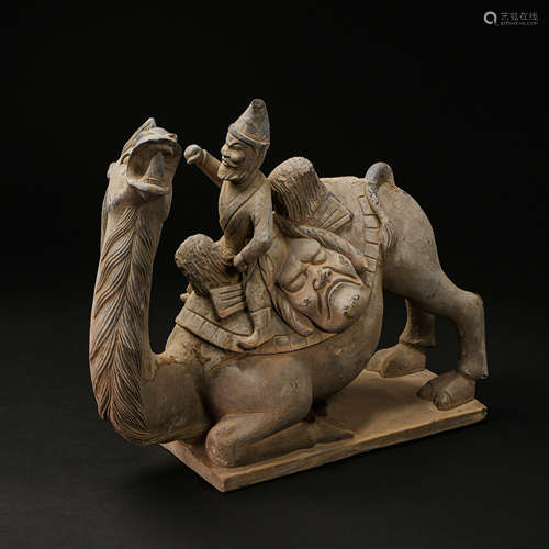 CHINESE TANG DYNASTY STONE CARVED CAMEL