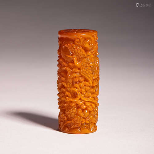 CHINESE QING DYNASTY BEESWAX PENDANT