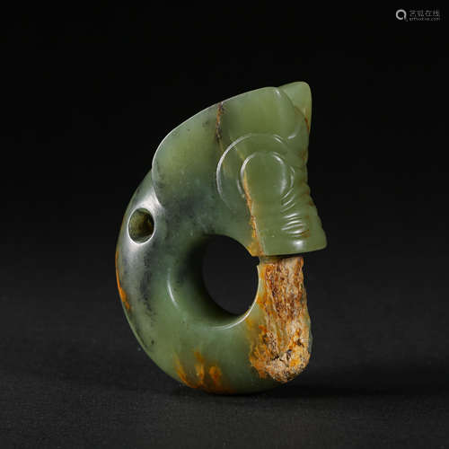 HETIAN JADE PIG DRAGON, HONGSHAN CULTURE, CHINA