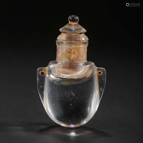 CHINESE TANG DYNASTY CRYSTAL RELIC BOTTLE