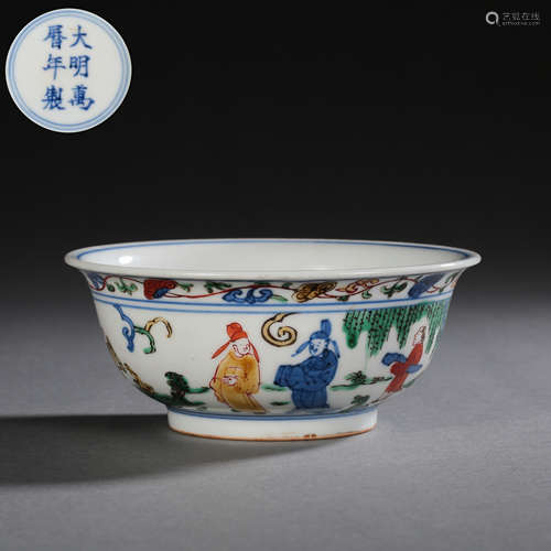 CHINA'S DAMING WANLI WUCAI PORCELAIN BOWL