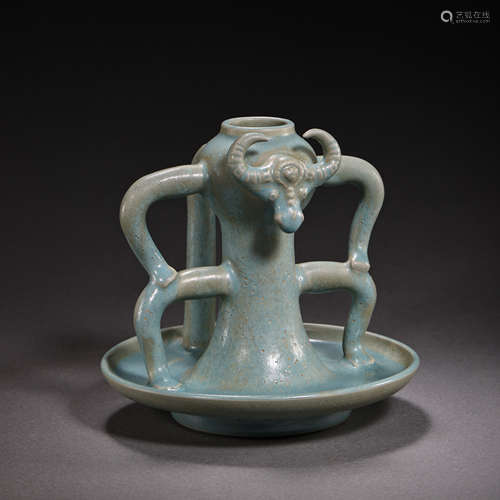 CELADON LAMPSTAND, SOUTHERN SONG DYNASTY, CHINA