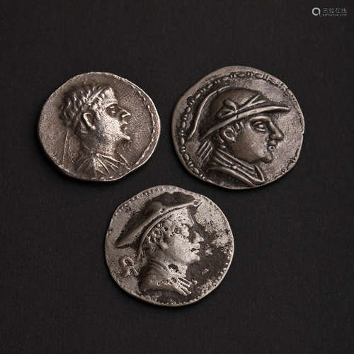 THREE PURE SILVER COINS