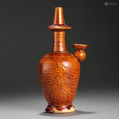 CHINESE TANG DYNASTY BROWN GLAZE VASE