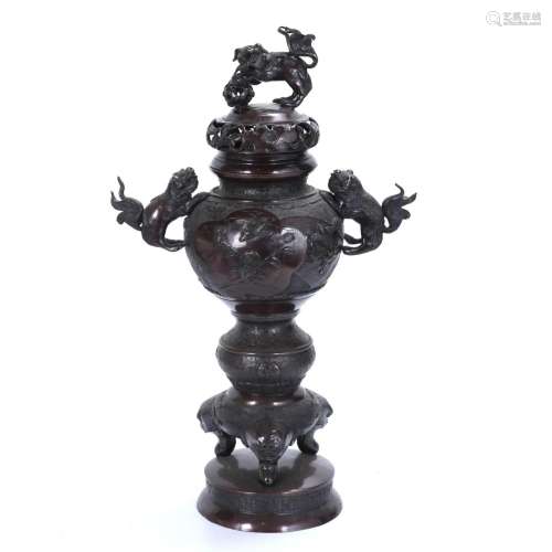 CHINESE CENSER, SECOND HALF OF THE 20TH CENTURY.