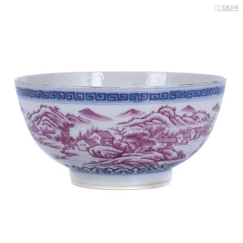 CHINESE BOWL, 20TH CENTURY.