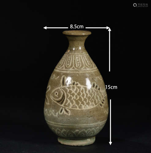 Goryeo celadon jade pot spring bottle高丽青瓷玉壶春瓶