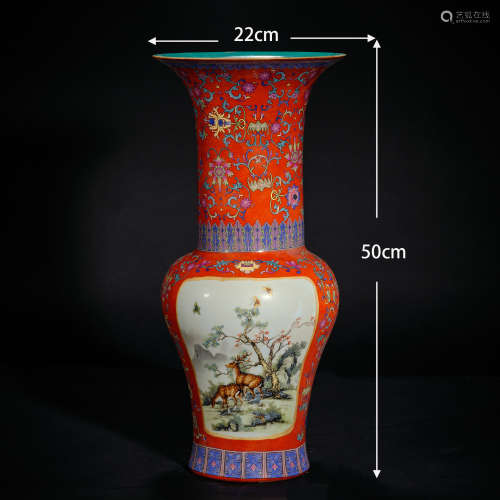 Enamel vase珐琅彩花瓶