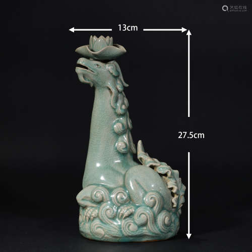 Goryeo Celadon Beast Candlestick高丽青瓷瑞兽烛台