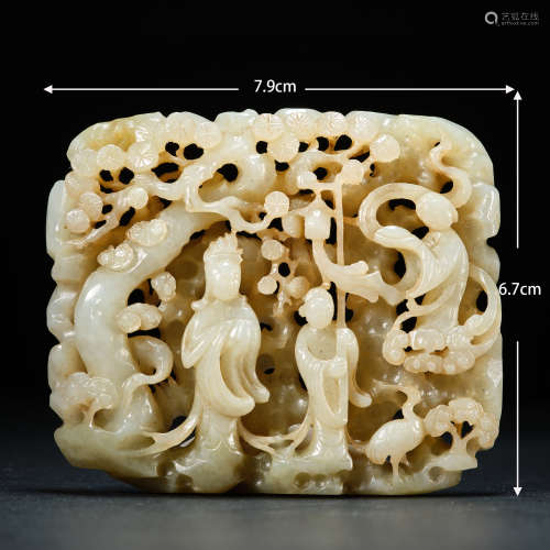 Immortal jade carving 仙人玉雕