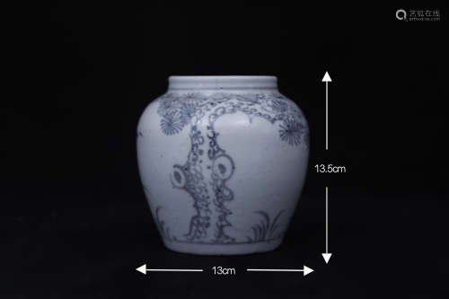 Goryeo white porcelain pine tree jar高丽白瓷松树罐
