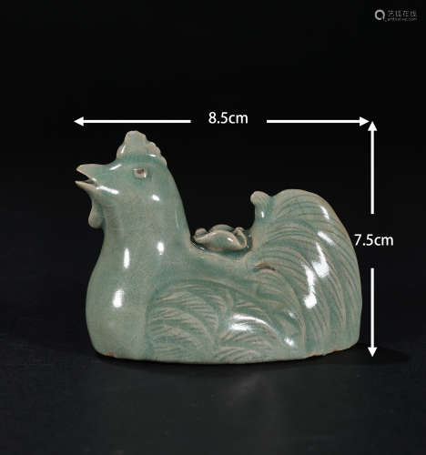 Chicken-shaped water drop celadon鸡形水滴青瓷