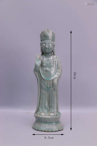 Goryeo celadon Buddha statue高丽青瓷佛像