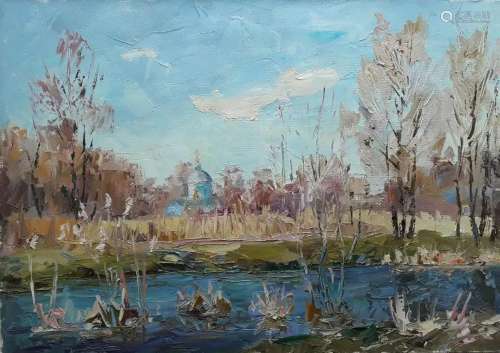 Oil painting Mountain stream Serdyuk Boris Petrovich