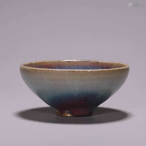 A Jun kiln red spotted porcelain bowl