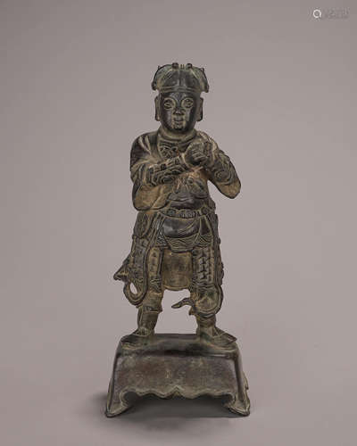 A copper figurine