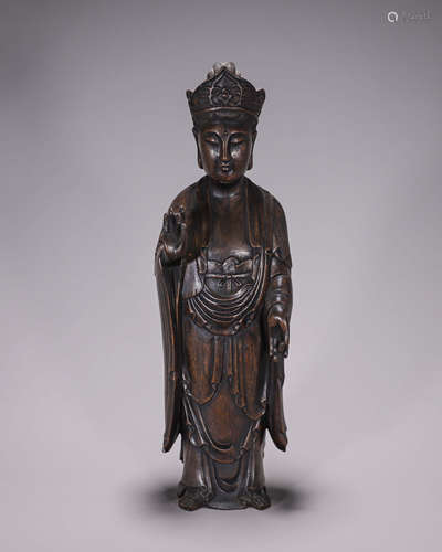 An aloeswood Guanyin statuette