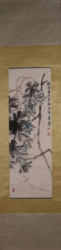 A Chinese flower-and-plant painting, Chen Shiceng mark