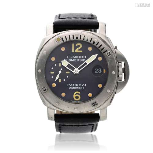Luminor Submersible, A stainless steel wristwatch with date,...