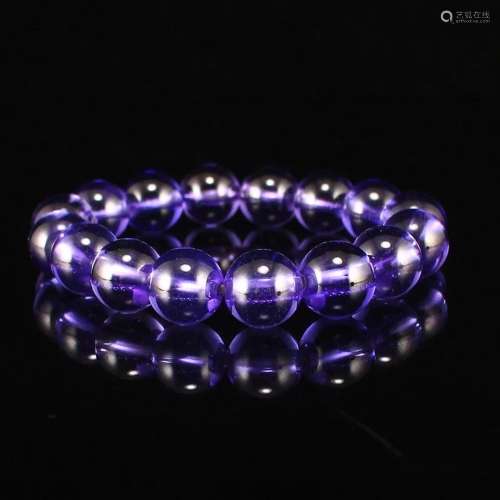Beautiful Chinese Purple Zircon Beads Bracelet