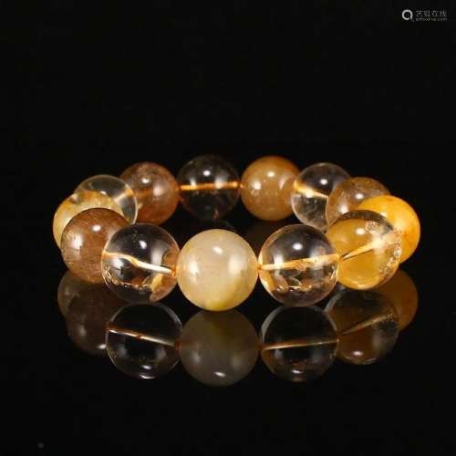 19 MM Chinese Crystal Beads Bracelet