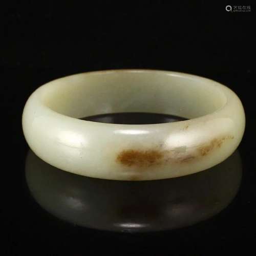 Inside Diameter 88 MM Chinese Hetian Jade Arm Bracelet