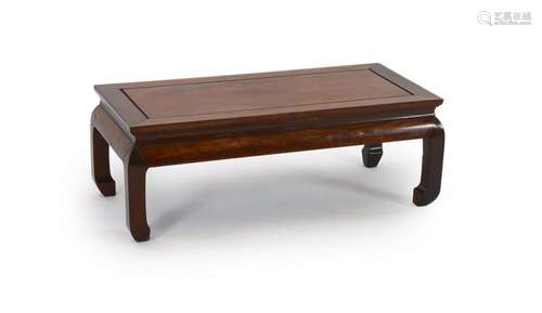 A small Chinese huanghuali Kang table, late Qing dynasty, 93...