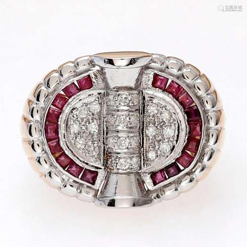Chevalier-style diamonds ring.