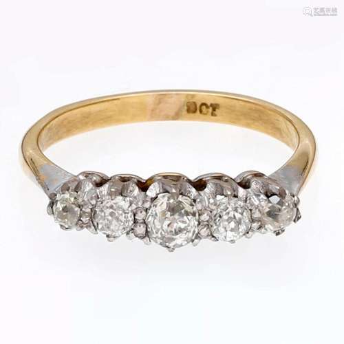 Five-diamonds ring.