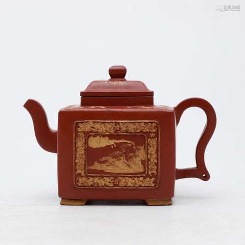 Chinese stoneware teapot, probably 19th Century.