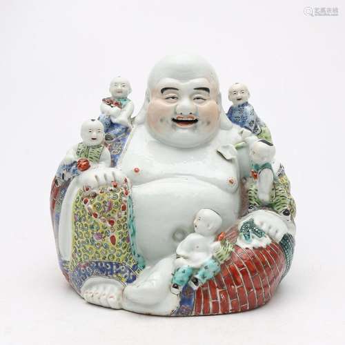 CHINESE SCHOOL, 20TH CENTURY. Happiness Buddha.