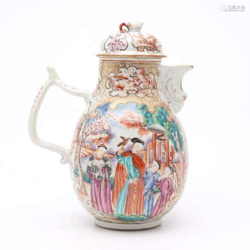 Chinese coffee pot in "Mandarin palette" Indian Co...