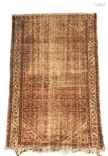 TURKISH wool rug, 19th century.