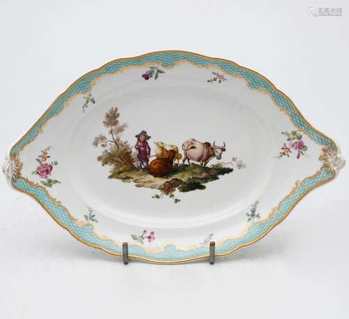 Meissen porcelain platter, last quarter of the 19th Century.