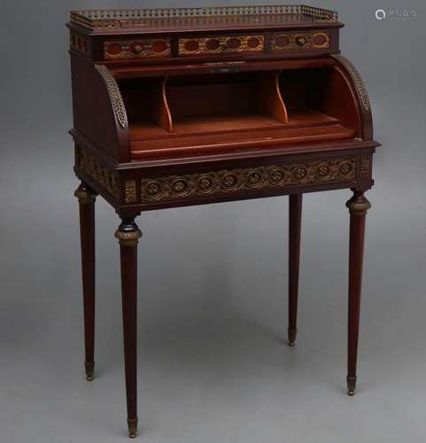 Louis XVI style "Bonheur du jour" in mahogany with...