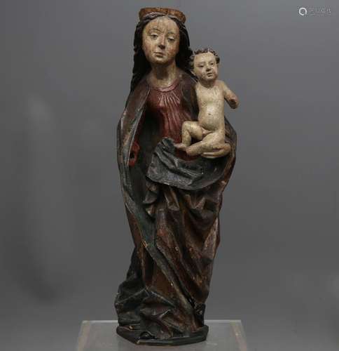 BAVARIAN OR TYROLEAN SCHOOL, CA. 1485. Madonna and Child.