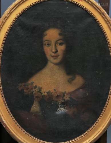 FRENCH SCHOOL, EARLY 18TH CENTURY. Portrait of a girl.