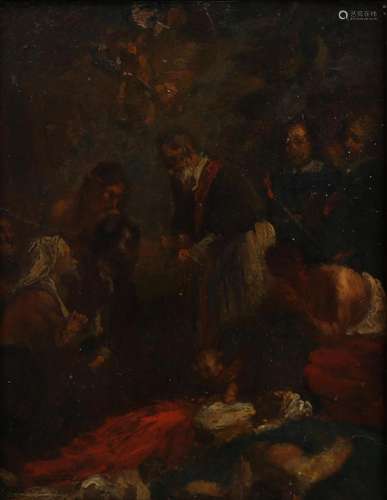 EUGÈNE DELACROIX. Attributed to. Scene from the life of a sa...