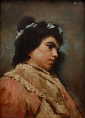 EDUARDO ROSALES. A young woman.