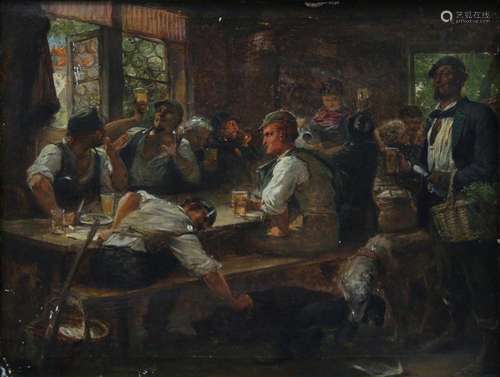 JOHANN HEINRICH HASSELHORST. Tavern interior.