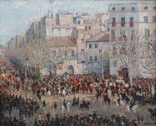 FRANCISCO GUINART. "Els tres Tombs" in Sant Antoni...