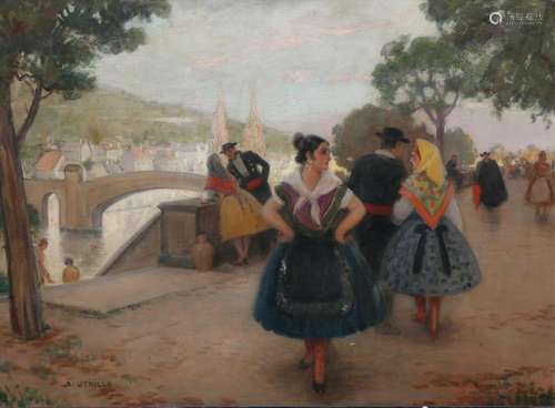 ANTONI UTRILLO. Charros.